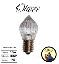 Lampada votiva led e14, luce