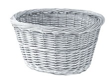 oval wicker basket 36x30x20h