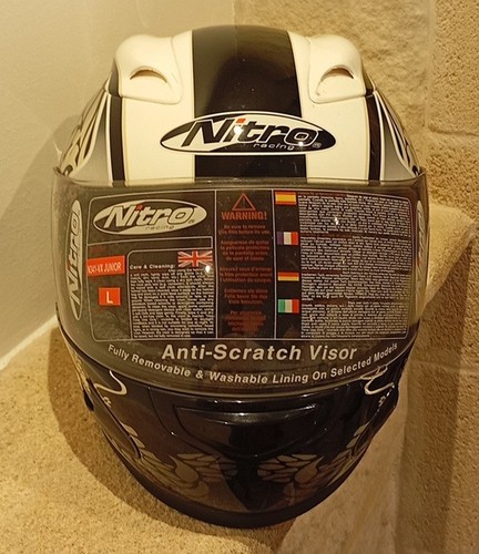 Casco integrale moto nitro - casco,