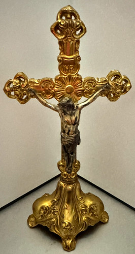 Antico crocifisso metallo - antico,