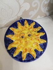 Sole Ceramica di Caltagirone dipinto a mano