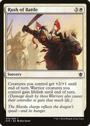 Rush battle foil khans of - battle,