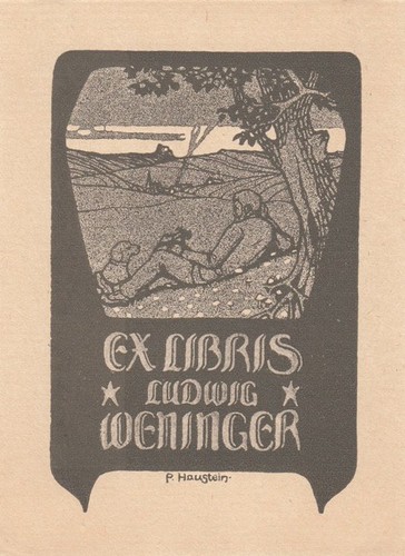 Exlibris bookplate klischee - exlibris,