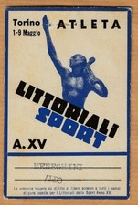 Littoriali sport 1937 Torino