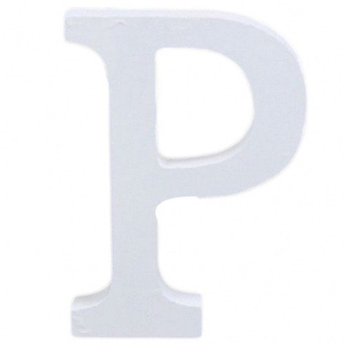 Lettera legno bianco 11cm - in,
