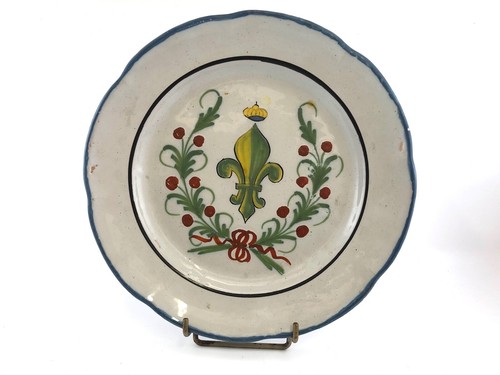 Antico piatto waly fiore - antico,