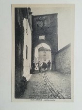 CARTOLINA MURAZZANO CUNEO PIEMONTE PORTA PAESE CARRETTO ANIMATA PAESAGGISTICA