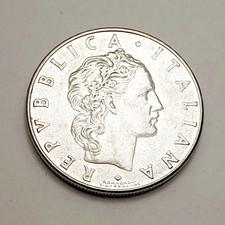 1977 Italy 50 Lire, KM# 95.1