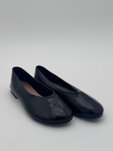 Ballerina ecopelle nera - ecopelle,