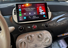 Navigatore Fiat 500 Abarth 595 500c Android 14 Wi-Fi 5G QLED CarPlay RDS DSP GPS