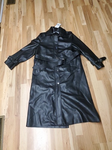 Trench donna zara pelle - in,