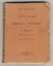 Istituzioni di diritto privato. 2a edizione. Anno accademico 1944-45. Appunti...