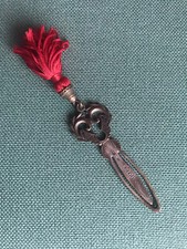 Segnalibro vintage argento 800,  bel design manifattura argentea Nicchi Arezzo