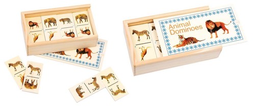 Domino legno animali - domino,