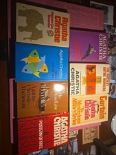 VINTAGE lot of 7 Agatha Christie Hardcover Book Club Edition Books