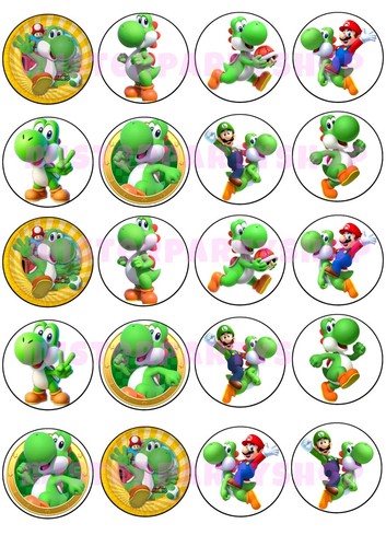 Cialda yoshi supermario ostie - yoshi,