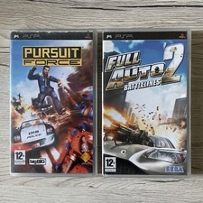 PSP SONY - LOTTO 2 GIOCHI - PURSUIT FORCE + FULL AUTO 2 - COPERTINA FRANCESE