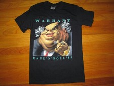 GARANZIA T-shirt vintage anni 80 Dirty Rotten Filty Stinking Rich 1989 RAGE ROLL Brockum