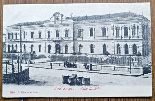 Cartolina san severo asilo - cartolina, severo,