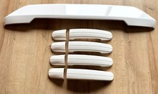 COPRI MANIGLIA PORTA BIANCO LUCIDO MANIGLIA POSTERIORE DOPPIA PORTA FIENILE FORD CUSTOM TRANSIT VAN