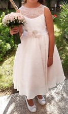 Vestito abito prima comunione bambina 9 10 anni