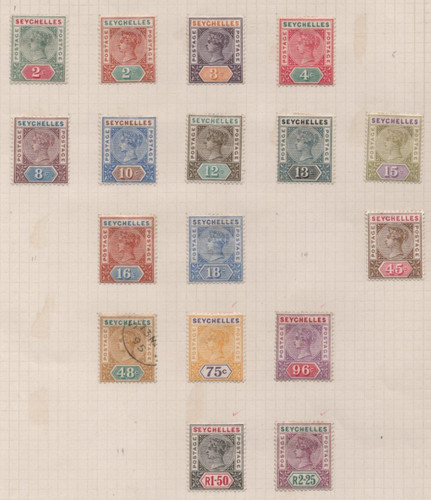 Seychelles 1890 1952 - seychelles, 1890-1952