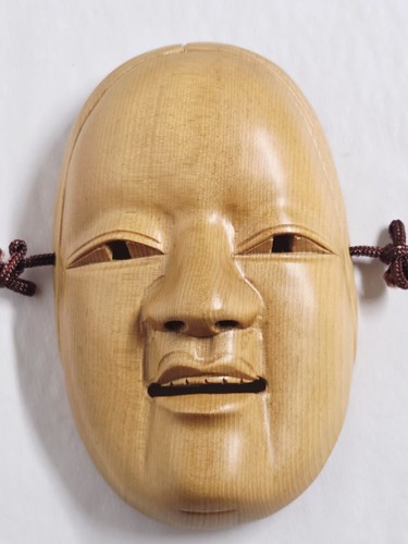 Maschera giapponese legno - in,