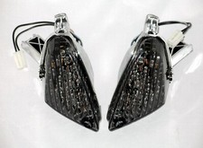 Frecce posteriori a led nere Suzuki GSX R 1000 K7 K8 2007 2008 segnali led fumè