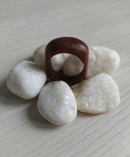 Anello legno fatto mano - anello,