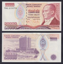 Banconota Turchia 20000 lira