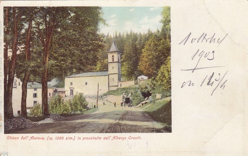Cartolina abetone pistoia - cartolina,