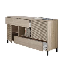 Mobile credenza soggiorno ROVERE moderno cassetti ante 151 X 41 X 80 cm 026625F