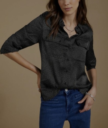 Camicia raso con stampa - in,