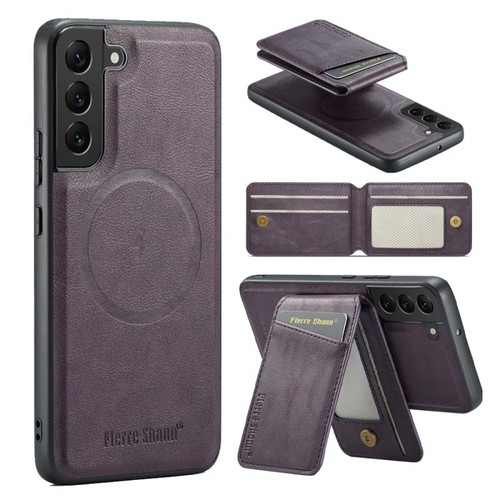 Custodia pelle mucca viola con - pelle,