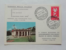 MONTECATINI  2° CORSO MEDICI   CARTOLINA D'EPOCA  1959  CON ANNULLO SPECIALE