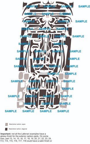 Carbon decal template 24 - carbon, 1/24