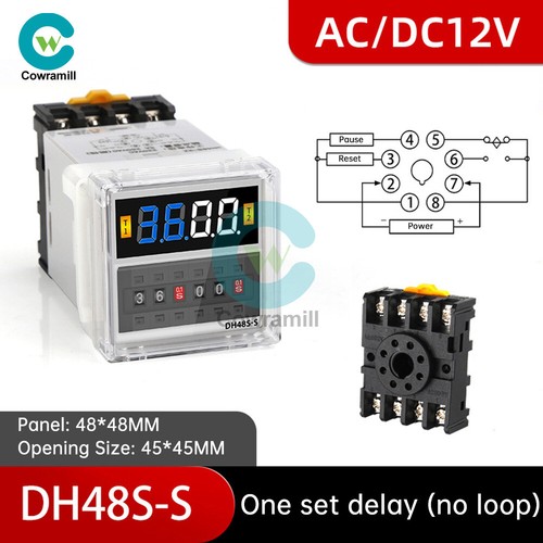 Relè timer 12v - 220v, time