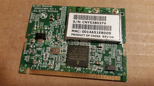 Broadcom bcm94318mpg 802 11g - bcm94318mpg, 802.11g