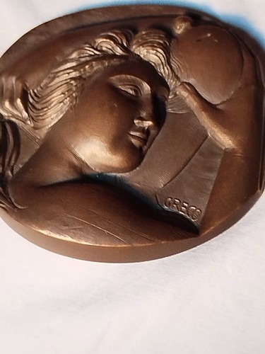 Medaglione bronzo firmato - medaglione,