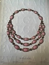 BULGARI COLLIER GIOIELLI PUBBLICITà ANNO 1979