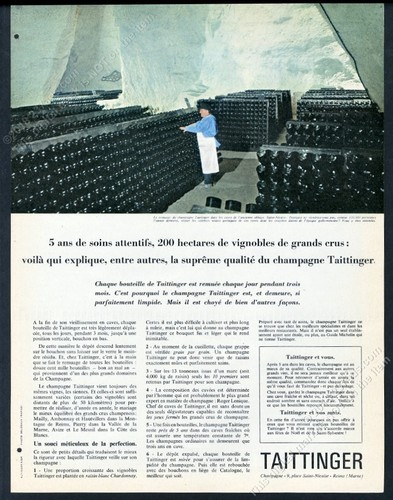 1962 taittinger champagne - 1962,