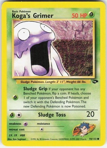 Pokemon koga grimer 078 132 - koga's, 078/132