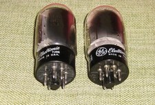 2 Tubi 6L6 GC - General Elettric - G.E. DD getter - USA - NOS nuove anni 60