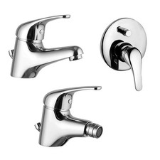 Set rubinetti lavabo, bidet e