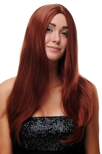 Parrucca rossa rame lunga - rame,