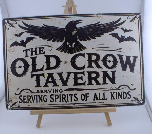 Insegna latta the old crow - latta,