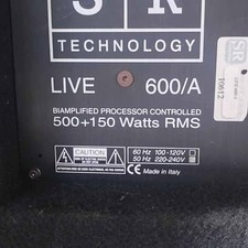 SR Technology 600/A casse alta