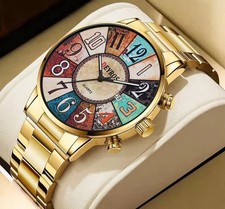 Orologio uomo staffa dorata