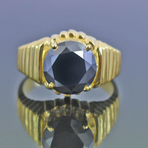Anello con diamanti neri - da, 4