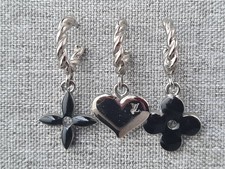 Set orecchini goccia cuore e